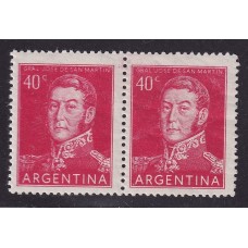 ARGENTINA 1954 GJ 1041a ESTAMPILLA NUEVA CON GOMA MINT VARIEDAD DOBLE IMPRESION U$ 45
